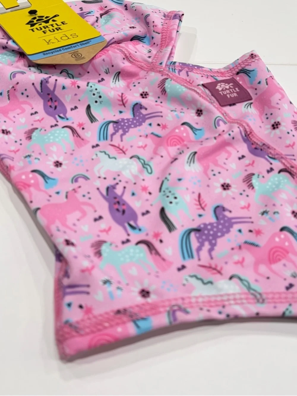 Turtle Fur Kids MaxClava Kids Pink Horses Balaclava Ski Snow Breathable NWT